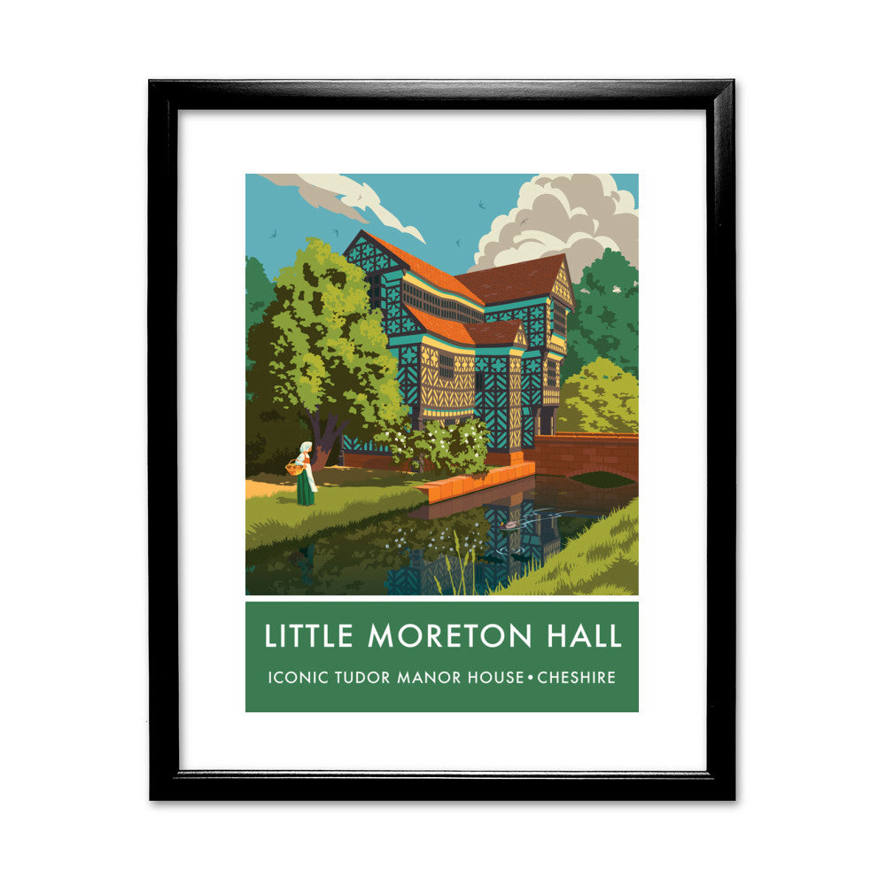 Little Moreton Hall, Cheshire 11x14 Framed Print (Black)