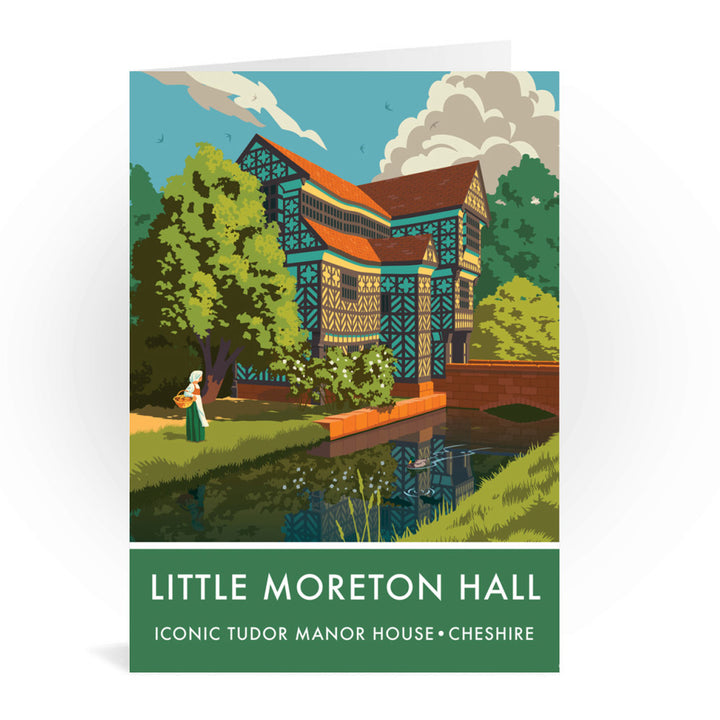 Little Moreton Hall, Cheshire Greeting Card 7x5