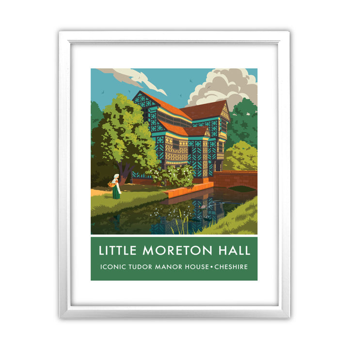 Little Moreton Hall, Cheshire 11x14 Framed Print (White)