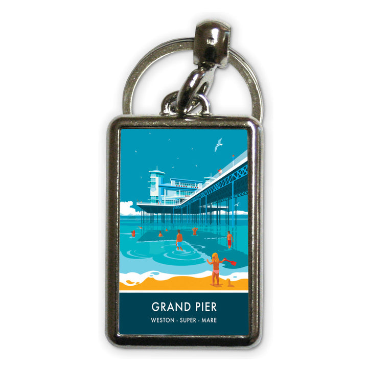 Grand Pier, Weston Super Mare, Somerset Metal Keyring