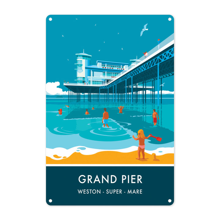 Grand Pier, Weston Super Mare, Somerset Metal Sign