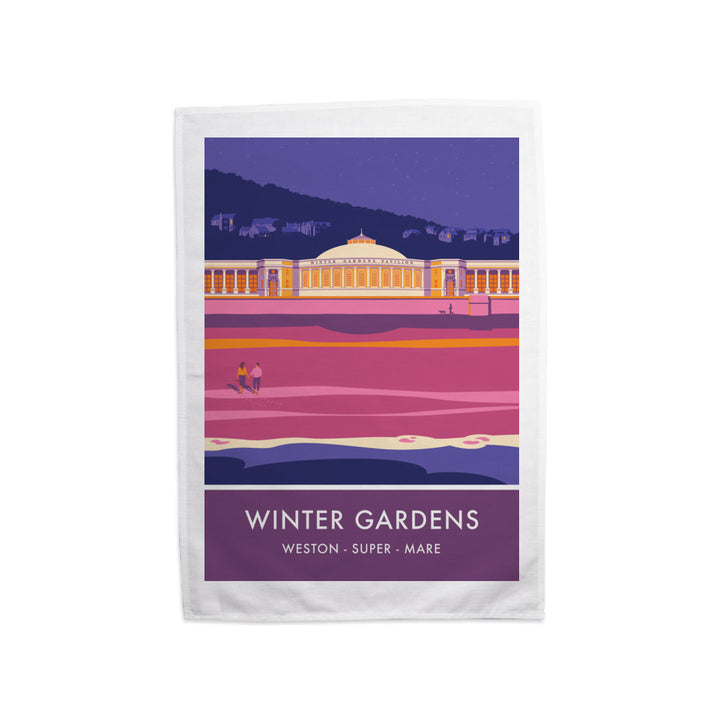 Winter Gardens, Weston Super Mare, Somerset Tea Towel