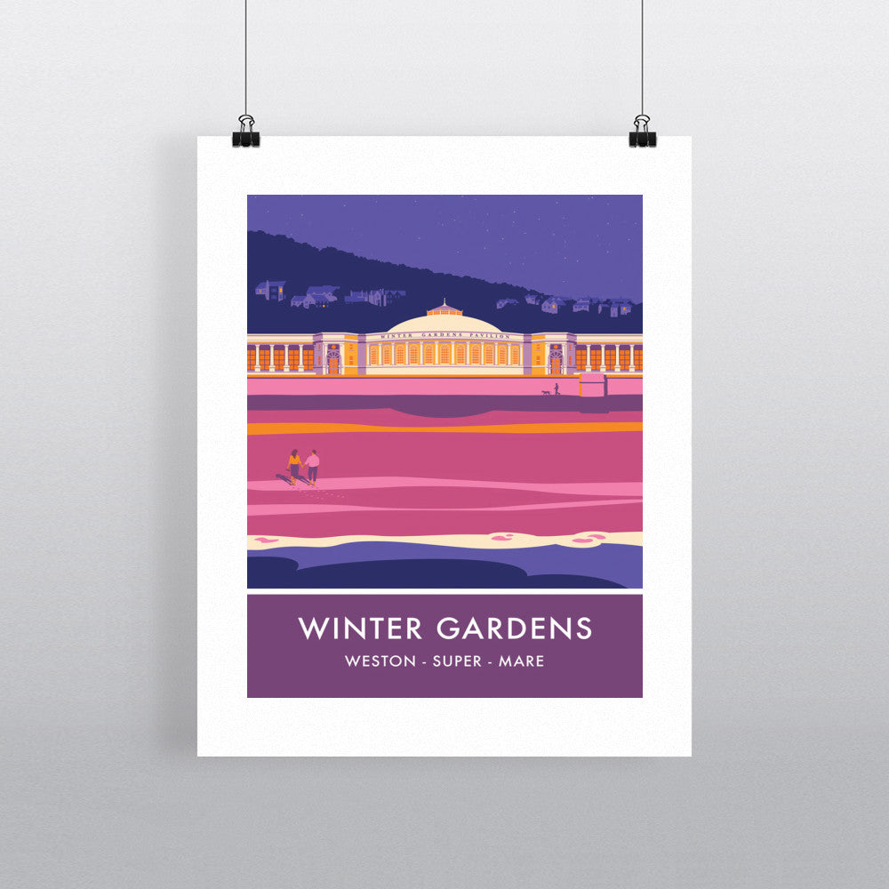 Winter Gardens, Weston Super Mare, Somerset 90x120cm Fine Art Print
