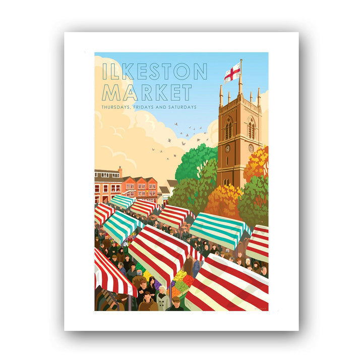 Ilkeston Market Art Print