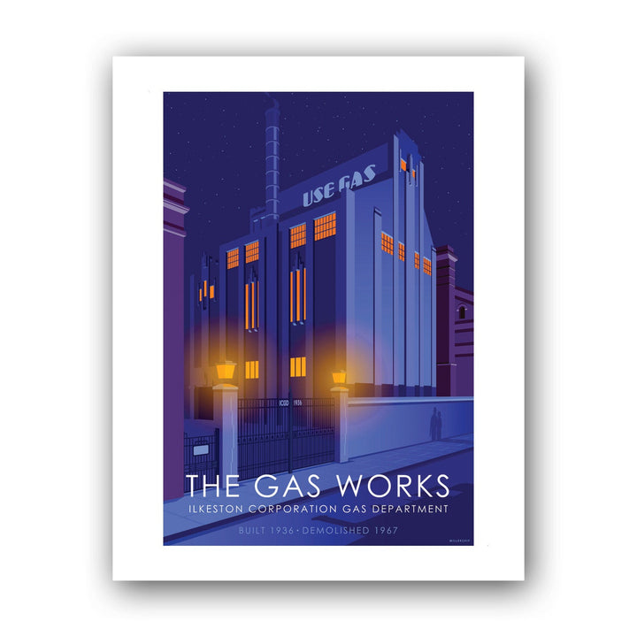 The Gas Works Ilkeston Art Print