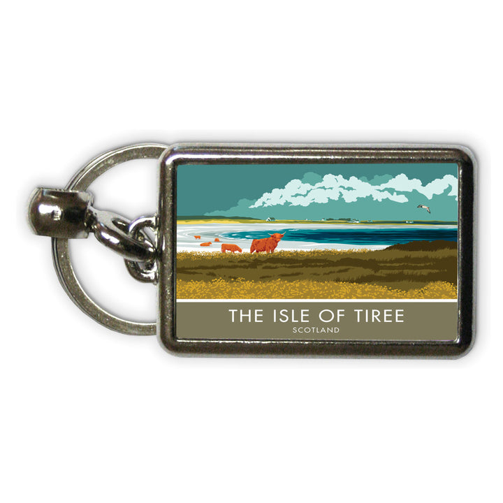 The Isle of Tiree, Scotland Metal Keyring