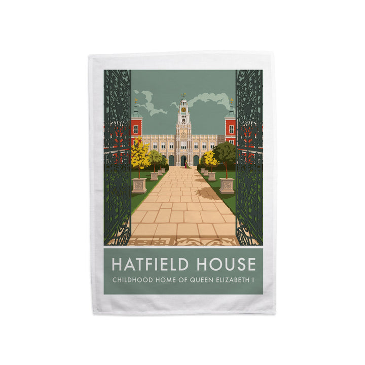 Hatfield House, Hatfield, Hertfordshire Tea Towel