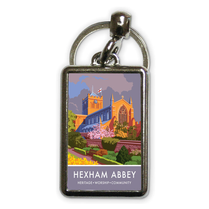 Hexham Abbey, Hexham, Northumberland Metal Keyring