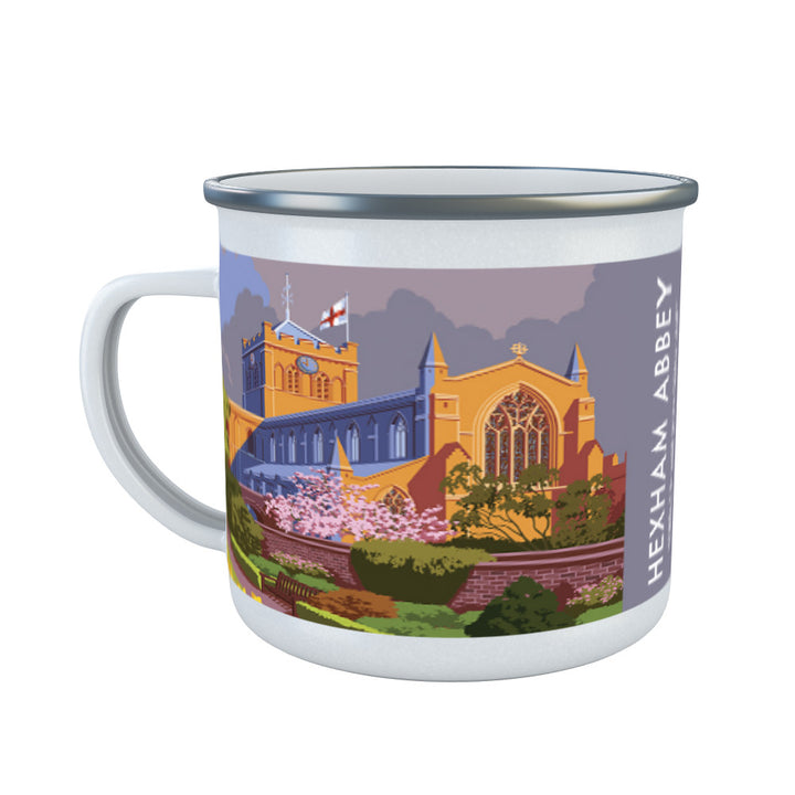 Hexham Abbey, Hexham, Northumberland Enamel Mug