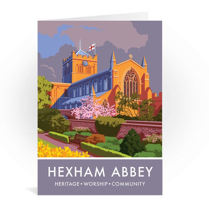 Hexham Abbey, Hexham, Northumberland Greeting Card 7x5