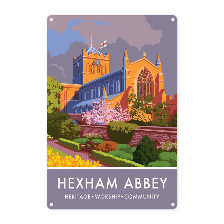 Hexham Abbey, Hexham, Northumberland Metal Sign