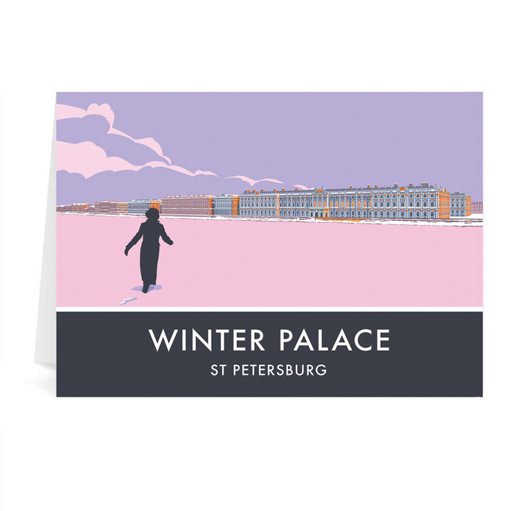 The Winter Palace, St Petersburg, Greeting Card 7x5