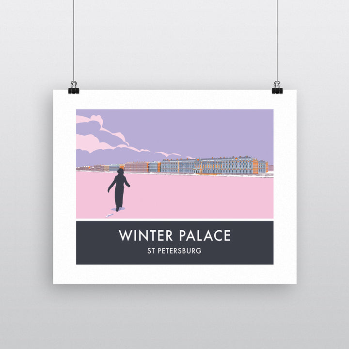 The Winter Palace, St Petersburg, 90x120cm Fine Art Print