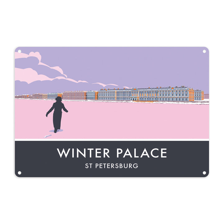 The Winter Palace, St Petersburg, Metal Sign