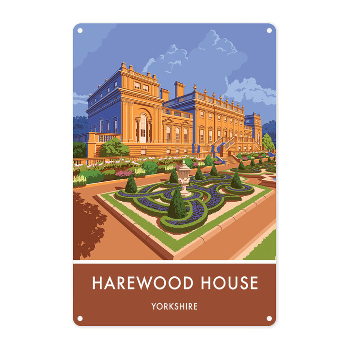 Harewood House, Leeds, Yorkshire Metal Sign