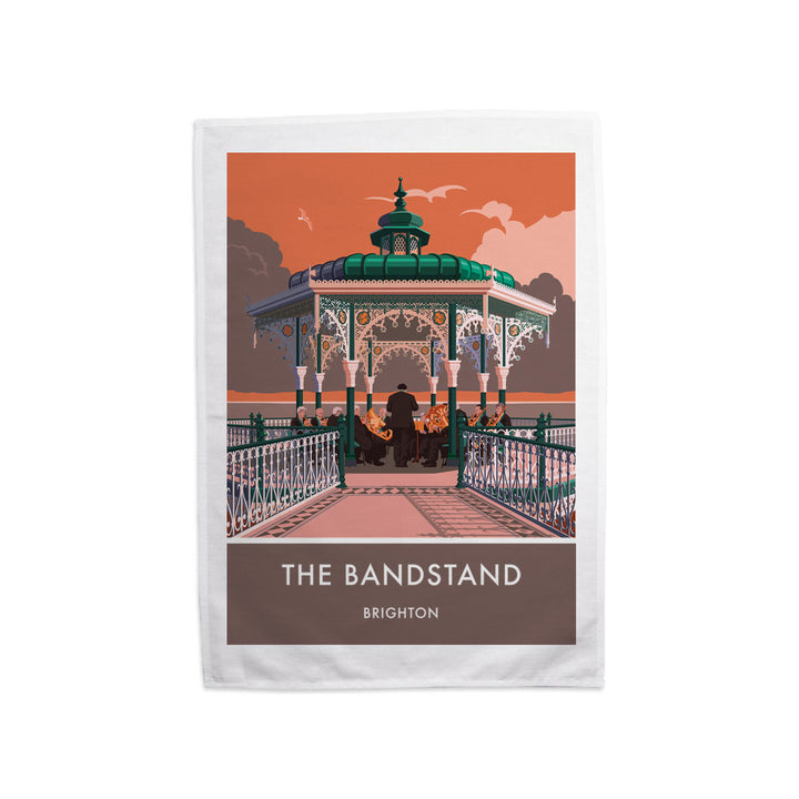 Brighton Bandstand, Brighton, Sussex Tea Towel