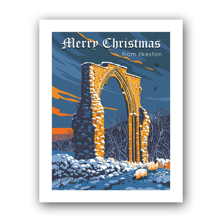 Merry Christmas from Ilkeston Art Print