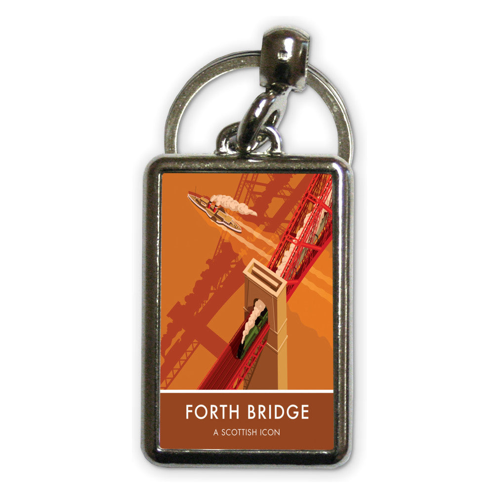 Forth Bridge, Edinburgh Metal Keyring