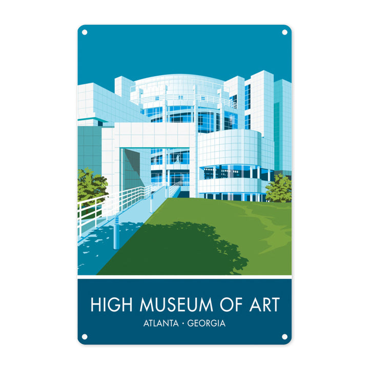 Museum Of High Art, Atlanta, Georgia Metal Sign