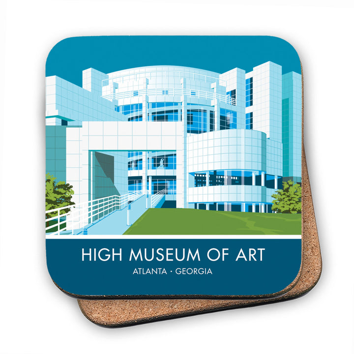 Museum Of High Art, Atlanta, Georgia MDF Coaster