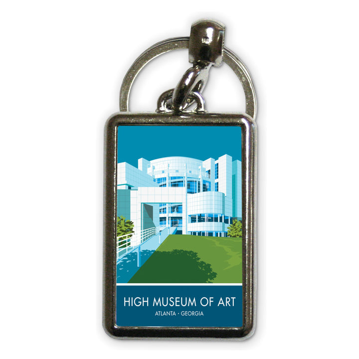 Museum Of High Art, Atlanta, Georgia Metal Keyring