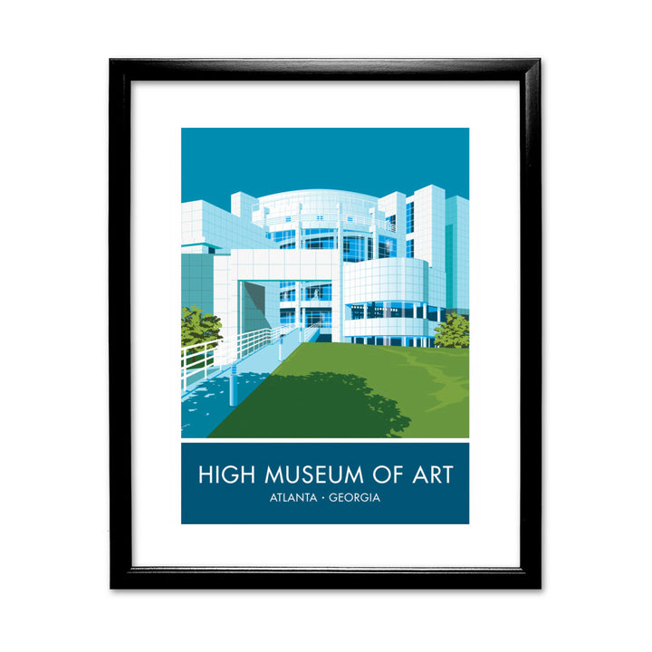Museum Of High Art, Atlanta, Georgia 11x14 Framed Print (Black)