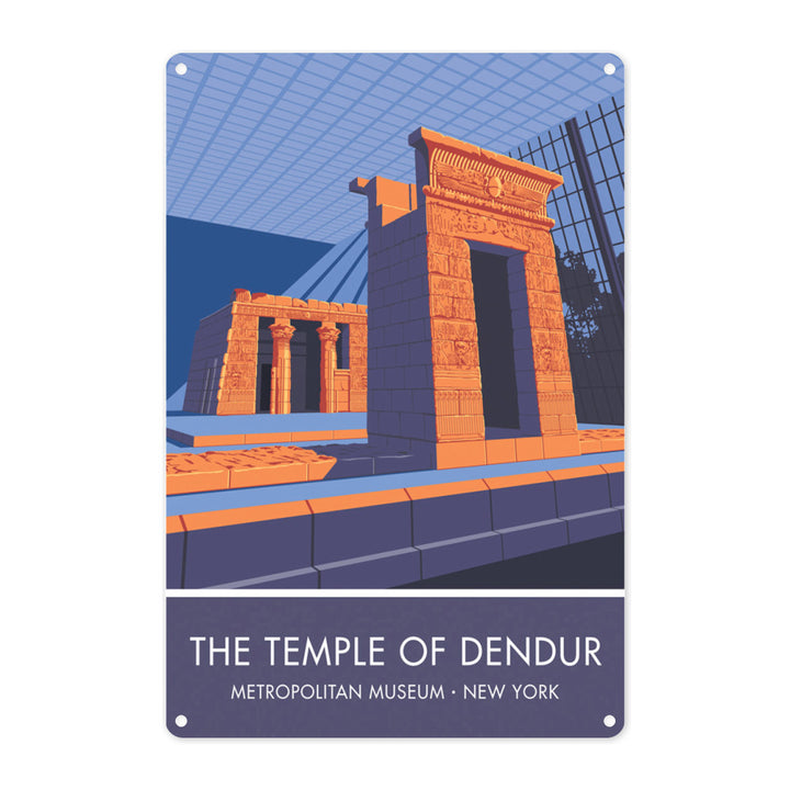 The Temple of Dendur, Metropolitan Museum, New York Metal Sign