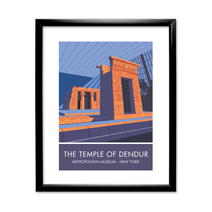 The Temple of Dendur, Metropolitan Museum, New York 11x14 Framed Print (Black)