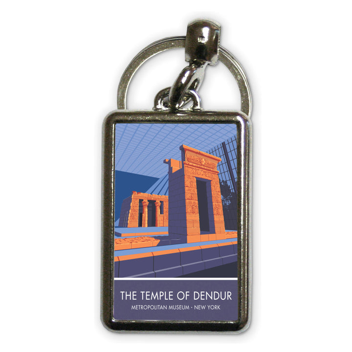 The Temple of Dendur, Metropolitan Museum, New York Metal Keyring