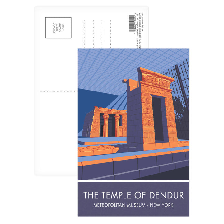 The Temple of Dendur, Metropolitan Museum, New York Postcard Pack