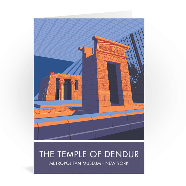 The Temple of Dendur, Metropolitan Museum, New York Greeting Card 7x5