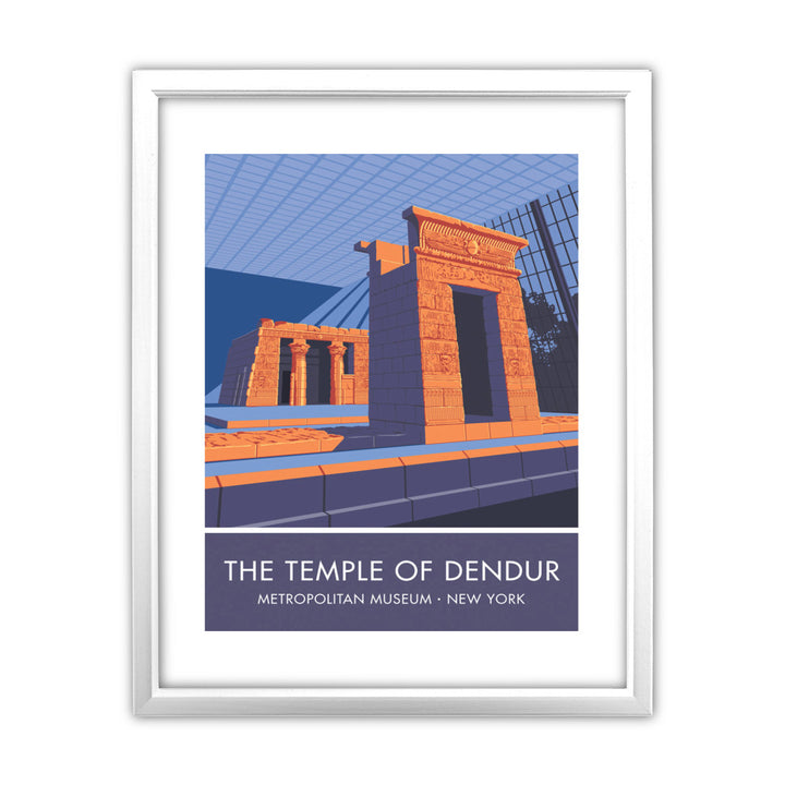 The Temple of Dendur, Metropolitan Museum, New York 11x14 Framed Print (White)