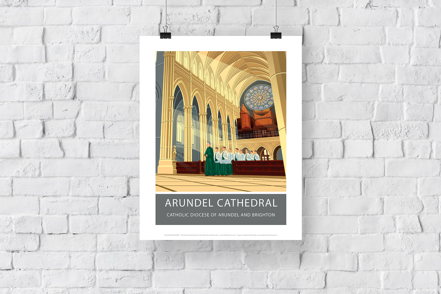 Arundel Cathedral, Arundel, Sussex - Art Print