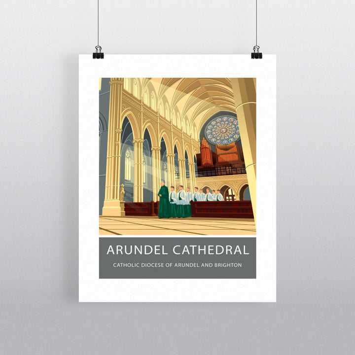 Arundel Cathedral, Arundel, Sussex 90x120cm Fine Art Print
