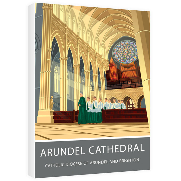 Arundel Cathedral, Arundel, Sussex 60cm x 80cm Canvas