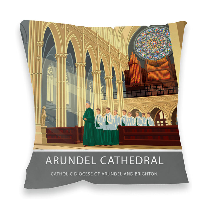 Arundel Cathedral, Arundel, Sussex Fibre Filled Cushion