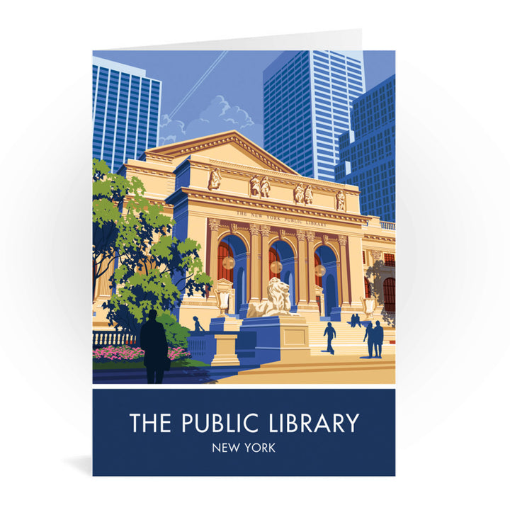 The Public Library, New York Greeting Card 7x5