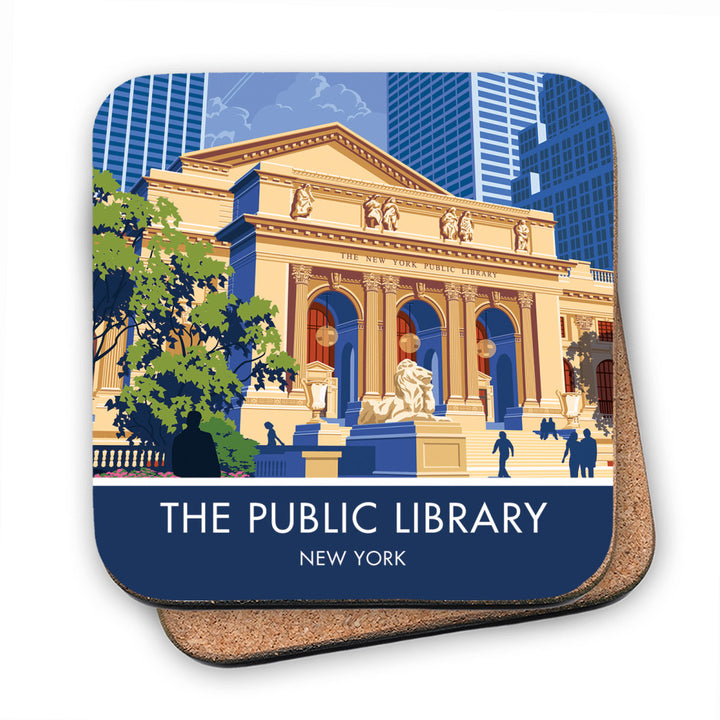 The Public Library, New York MDF Coaster