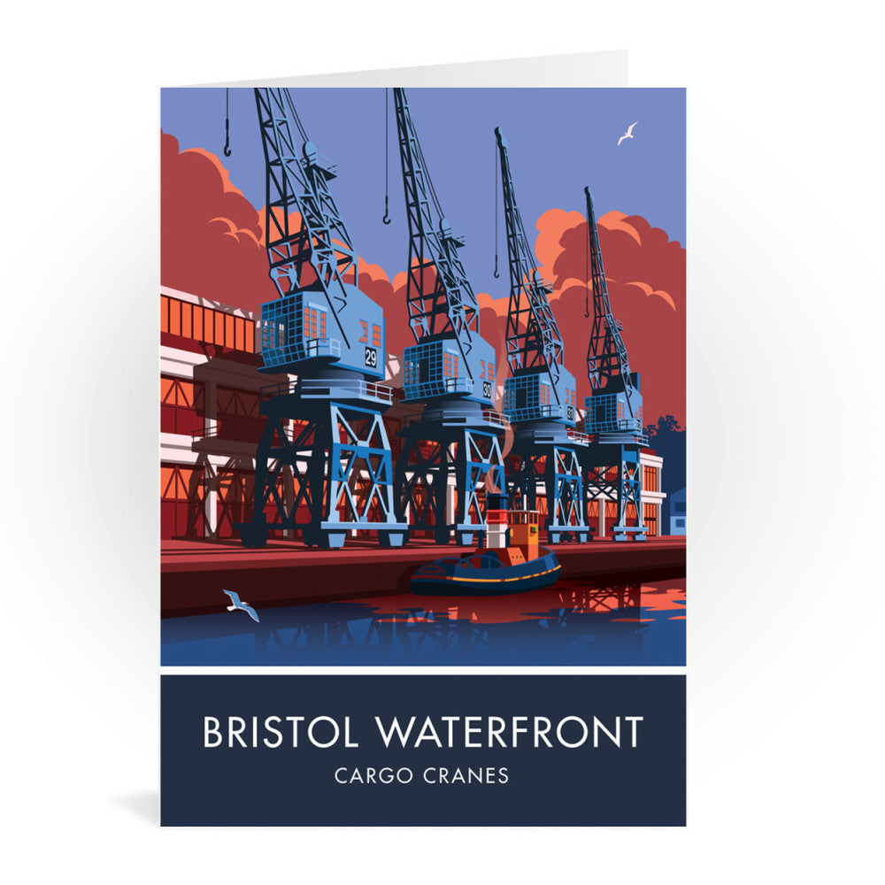 Bristol Waterfront, Bristol Greeting Card 7x5