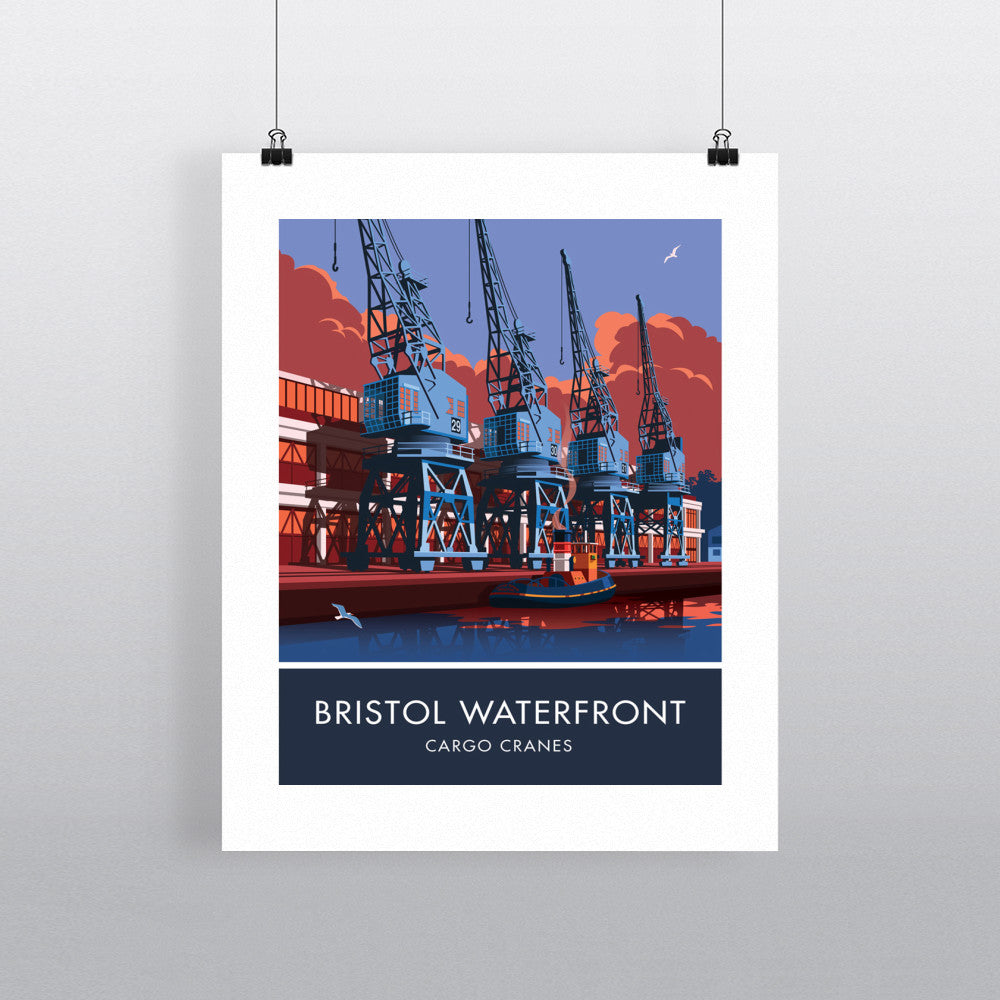 Bristol Waterfront, Bristol 90x120cm Fine Art Print