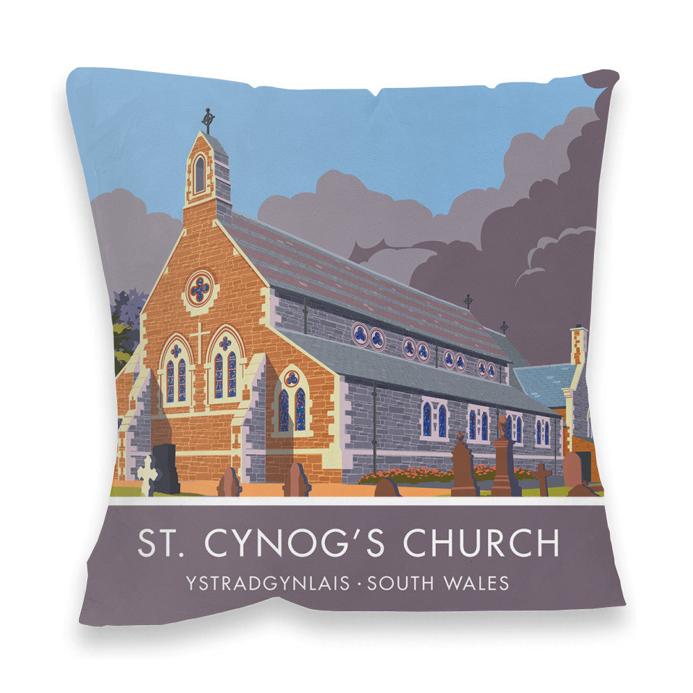 St Cynogs Church, Wales Fibre Filled Cushion
