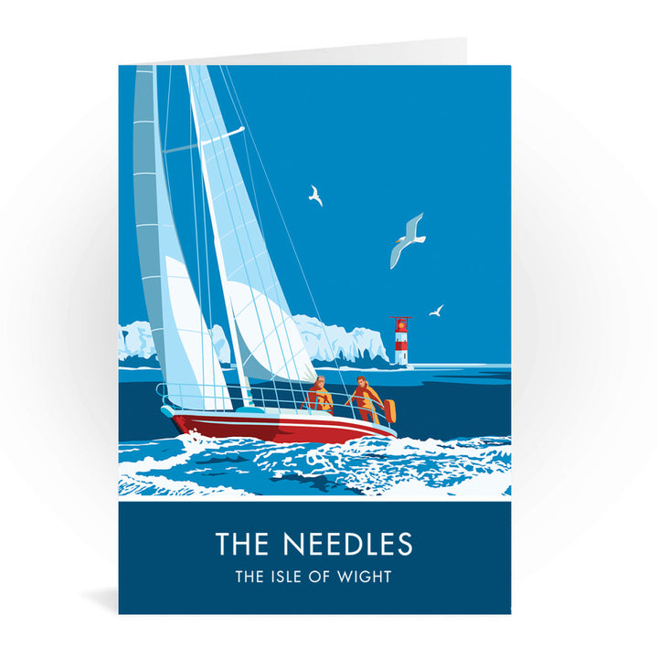 The Needles, Isle Of Wight Greeting Card 7x5
