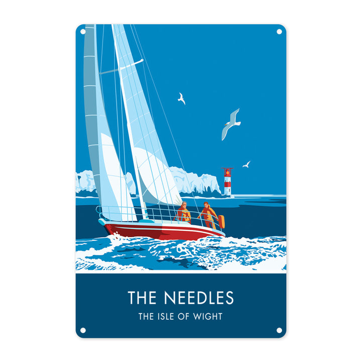 The Needles, Isle Of Wight Metal Sign