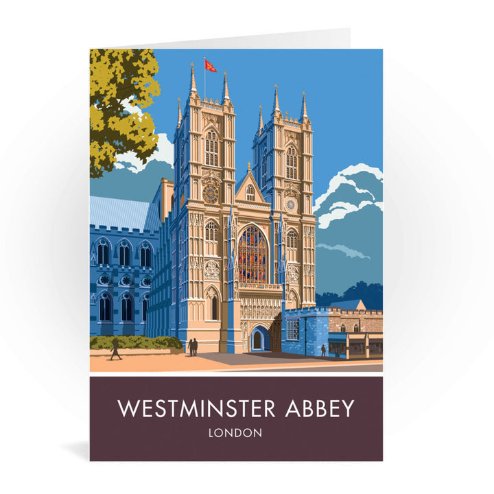 Westminster Abbey, London, London Greeting Card 7x5