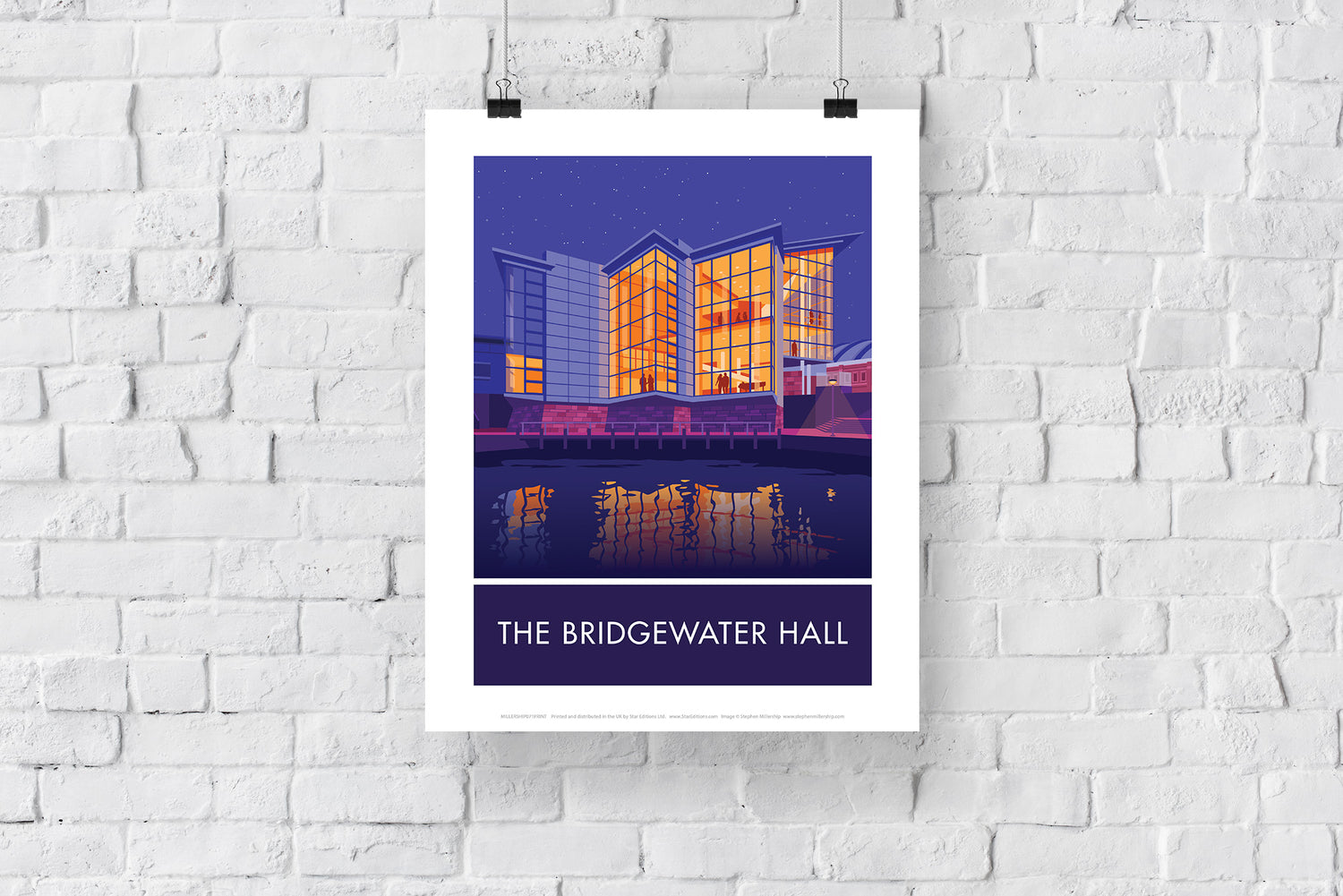 The Bridgewater Hall, Manchester, Cheshire - Art Print