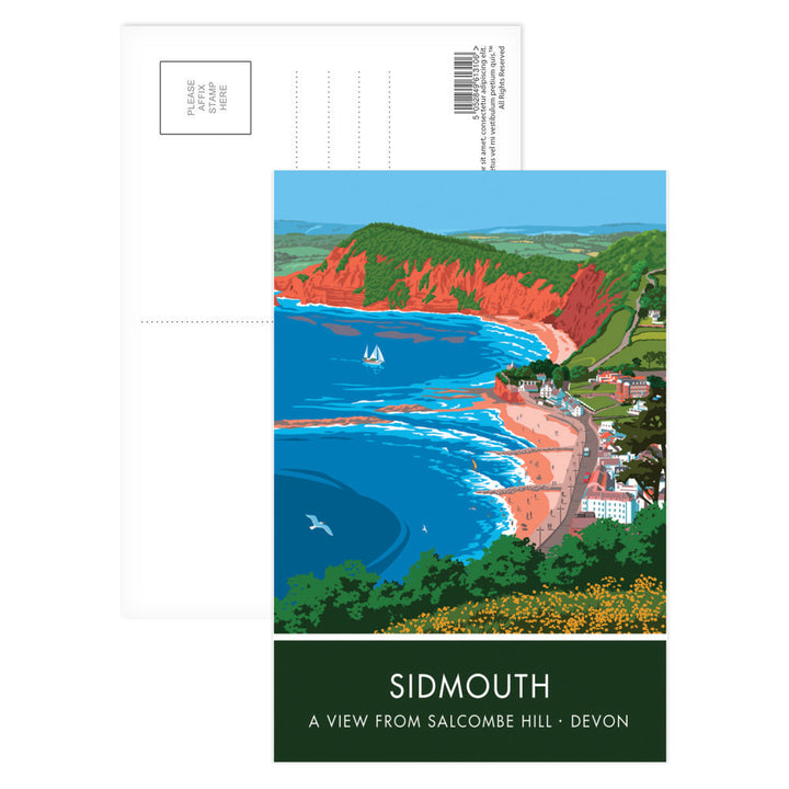 Salcombe Hill, Sidmouth, Devon Postcard Pack