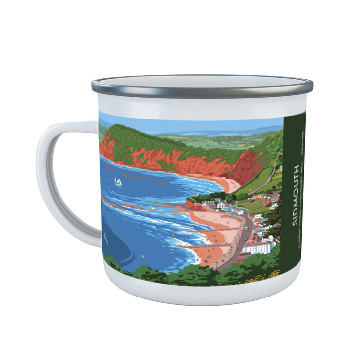 Salcombe Hill, Sidmouth, Devon Enamel Mug