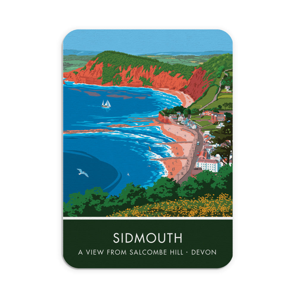 Salcombe Hill, Sidmouth, Devon Mouse mat