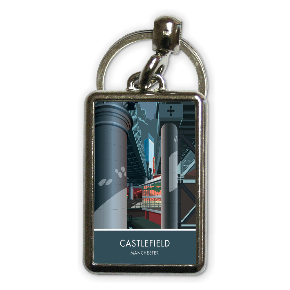 Castlefield, Manchester, Cheshire Metal Keyring