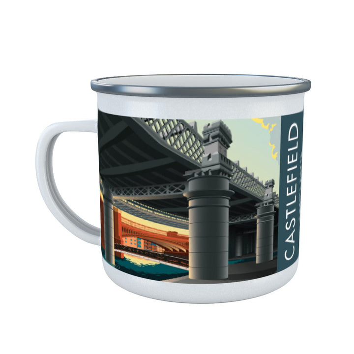 Castlefield, Manchester Enamel Mug